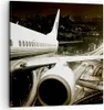 Bild auf Leinwand - Leinwandbild - Flugzeug Straßen Stadt - Produktbild-Vorschau 1