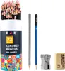 H&B 72 barevných tužek na olejové bázi, 3mm tužka, s Náhled obrázku produktu 1