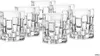 A set of clear glass whisky tumblers with a textured base. Podgląd zdjęcia produktu