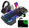 Gaming-Tastatur & Maus & Headset Set,4 in 1,16 RGB Produktbild-Vorschau 1