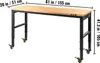Banco da lavoro VEVOR, regolabile in altezza, 154,9 x 50,8 Anteprima dell’immagine prodotto 8