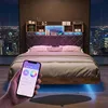 INONEFT Schwebendes Bett 140x200 cm mit RGB LED, Produktbild-Vorschau 1