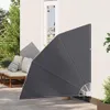 vidaXL Brise-vue pour balcon 140 x 140 cm en polyester noir Voir les images du produit 3