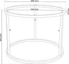 Rund Tischgestell Ø60 cm Schwarz Metallgestell Tischrahmen Produktbild-Vorschau 7