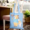 Mr. & Mrs. Panda Jutebeutel Tierschützer Herz - Sky Blue - Produktbild-Vorschau 4
