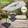 tillvex® Alu Sonnenschirm Rechteckig Ø 330 cm mit LED Solar Produktbild-Vorschau 8