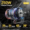 GT900 E-Mountainbike Pedelec – Motore 250 W, Batteria 36V Anteprima dell’immagine prodotto 3