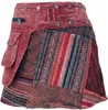 Wickelrock, Kurzer Rock, Cacheur, Stonewash Patchworkrock - Produktbild-Vorschau 1