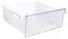 A transparent plastic drawer from a refrigerator or freezer. Produktbild-Vorschau