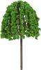 33 pezzi mini alberi verdi in plastica in scala modelli Anteprima dell’immagine prodotto 3