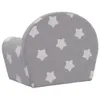 vidaXL Detská pohovka Light Grey s hviezdami Soft Plush Náhľad obrázku produktu 5