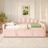 Flieks Polsterbett Tagesbett 90x200cm mit Ausziehbett, Produktbild-Vorschau 3