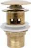 vidaXL Odtoková souprava s přepadem Golden 6,4x6,4x9,1 cm Náhled obrázku produktu 2