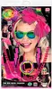 WIDMANN Accessoire Set 80er Jahre Mode neonpink Produktbild-Vorschau 3
