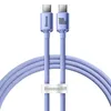 Baseus USB-C zu USB-C Kabel 100W PD 5A 1,2m Violett - Produktbild-Vorschau 23