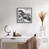 Gerahmtes Poster - Schwarzer Rahmen - Berge Nebel Gipfel - Produktbild-Vorschau 6