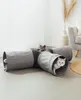 lionto Spieltunnel für Katzen, hochwertiger Faux-Linen Produktbild-Vorschau 2