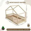 Crazy Pine Hausbett 90x200 cm – Kinderbett aus Naturholz – Produktbild-Vorschau 8