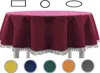 Gartentischdecke mit Fransen Tischdecke rund oval eckig Produktbild-Vorschau 1