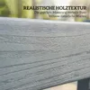 Gartenbank 2-Sitzer wetterfest Kunststoff Holzoptik 240kg Produktbild-Vorschau 7
