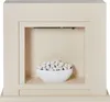BELIANI Elektrokamin Beige mit LED Flammeneffekt Produktbild-Vorschau 1