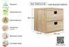 Bloc 2 tiroirs bois 36,2x36,2x33cm - Astigarraga - Voir les images du produit 6