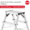 Hailo D60 StandardLine Alu-Doppelstufenleiter - 2x5 Stufen Produktbild-Vorschau 3