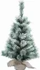 Minibaum Tannenbaum grün beschneit Jutesack Ø 26cm H.45cm Produktbild-Vorschau 2