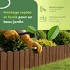 be4nature Bordure de jardin bois flexible 20 x 200 cm brun Voir les images du produit 8
