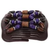 Trend African Hairclip Haarklammer mit Ornamenten lila Produktbild-Vorschau 2