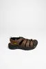 A single brown KEEN sandal is shown against a white background. Produktbild-Vorschau