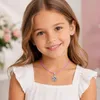 LUISIA® Kinder Halskette "Edelweiß" mit Kristallen von Produktbild-Vorschau 2