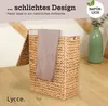 Nischenwäschekorb Wäschesammler aus Wasserhyazinthe mit Deckel Produktbild-Vorschau