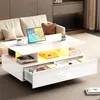 okwish Hochglanz-Couchtisch Beistelltisch mit Produktbild-Vorschau 2