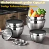 Rührschüssel 5er Set, Edelstahl Schüssel Salatschüssel Set Produktbild-Vorschau 6