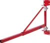 A red steel hoist support arm mounted on a white background. Náhľad obrázku produktu