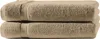 2 Duschtücher beige 70x140 cm Set Baumwolle Frottee Produktbild-Vorschau 1