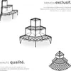 Etagère pour plantes angle 3 niveaux - noir Voir les images du produit 4
