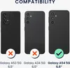 Three smartphones are shown side-by-side with compatibility indicators. Produktbild-Vorschau