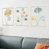 Metall-Wanddeko Gold, 43x30 cm, modern, minimalistisch Produktbild-Vorschau