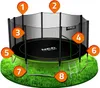 Trampolín de jardín Neo-Sport (465 cm) con red de seguridad Vista previa de la imagen del producto 9