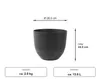 Blumentopf Bola schwarz D28 H24 Produktbild-Vorschau 3