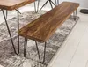 Jedálenská lavica bagli masív sheesham 120 x 45 x 40 cm Náhľad obrázku produktu 10