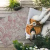 Vintage, gealtertes Pflanzenmotiv, Blumen – Vinylteppich – Produktbild-Vorschau 2