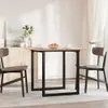 vidaXL Jídelní stůl s O-rámem 80x80x75 cm, masiv borovice a Náhled obrázku produktu 3