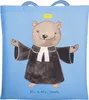 Mr. & Mrs. Panda Tote Bag Religionslehrer Herz - Sky Blue - Produktbild-Vorschau 1