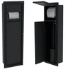 HAGO24 WC Modul Edelstahl Schwarz Schlitz Einbauschrank Produktbild-Vorschau 6