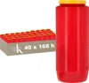 KRISTEN candela commemorativa 7 giorni - rosso - set di 40 Anteprima dell’immagine prodotto 1