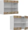 Skleněná kuchyňská skříňka Vicco R-Line Řemeslný dub 80 cm, Náhled obrázku produktu 5