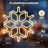 SALCAR 60 cm LED Schneeflocke Deko, 300 LEDs, Innen & Außen Produktbild-Vorschau 4